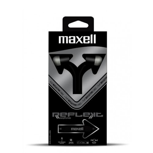 maxell Reflective REFL Earphone Black