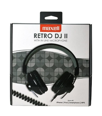 Maxell Retro DJ 2 Headphone HP600 Black