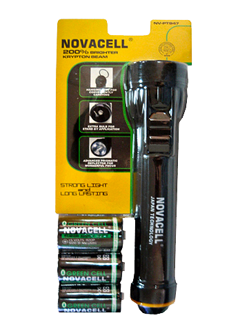 led flashlight torch battery novacell