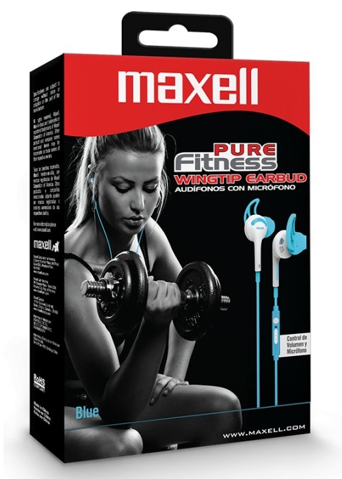Maxell Extreme Sport Earbud EB-ESB Earphone Blue