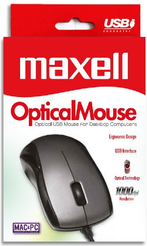maxell optical mouse mowr-101 black