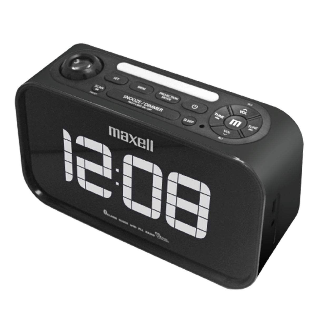 Bluetooth Clock and Alarm Clock with LED Projector