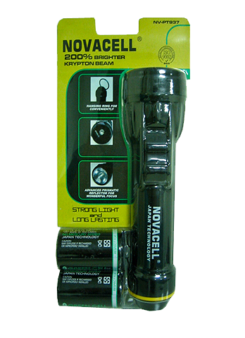 led flashlight torch battery novacell