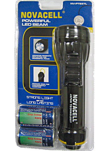 led flashlight torch battery novacell