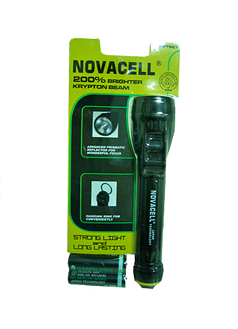 led flashlight torch battery novacell