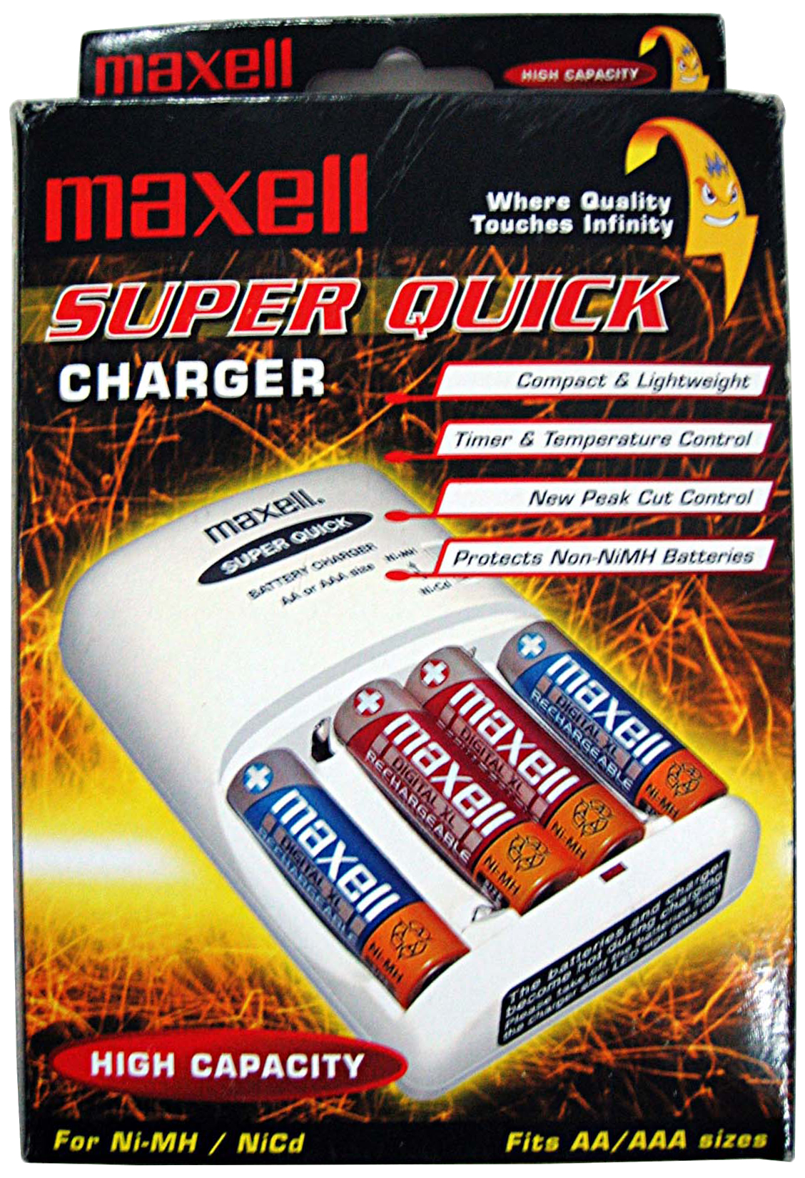 Battery Charger - Quick AA Battery Charger - Maxell ni-mh charger